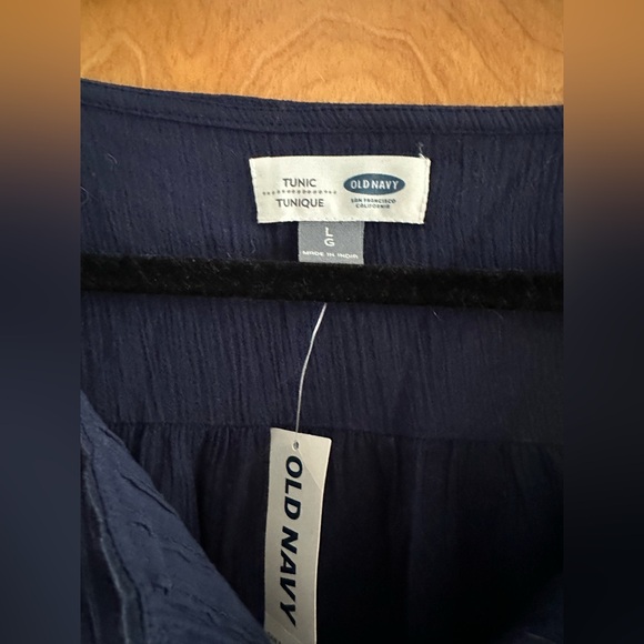 Old Navy, lace, gauze, embroidered tunic, size large, NWT - Picture 7 of 8